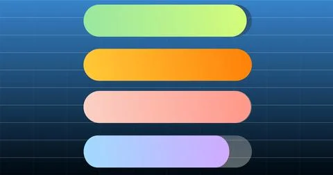 Stock market graphs animated loopable bg. Progress bar graphs animated hori.. Stock Illustration