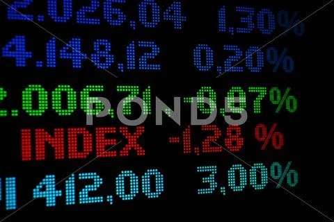 Stock market index Stock Photos