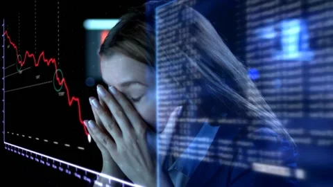 Stock market limit down Stock-Footage 200143584