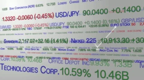 Stock market patterns Video stock 20475308