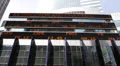Stock Market Shares Display NYC Times Square LED Ticker Board Dow Jones Nasdaq HD Footage