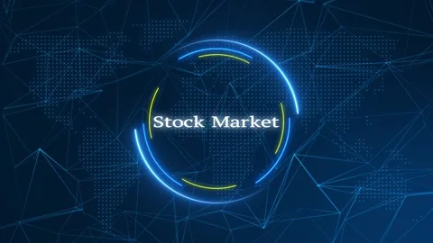 Stock Market Text Effect Technology Background Video stock 262598775