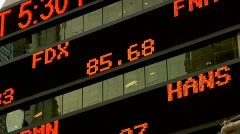 Stock Market Ticker  Stock Footage 22149062