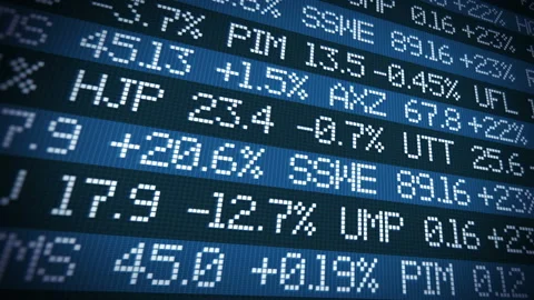 Stock market ticker 스톡 동영상 87233072