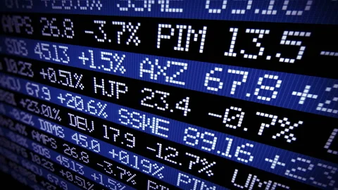 Stock market ticker 動画素材 87233117