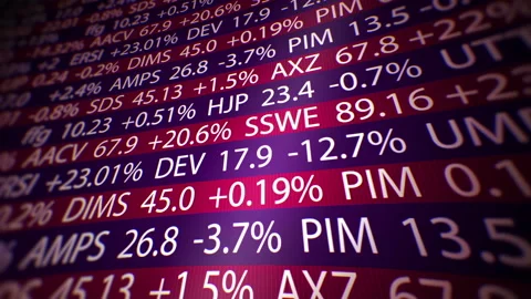 Stock market ticker 스톡 동영상 112623884