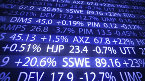 Stock market ticker 스톡 동영상 112623938