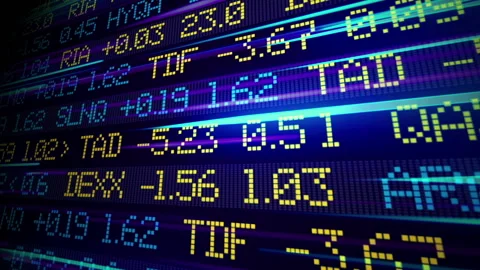 Stock market ticker 库存影片 112750718