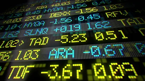 Stock market ticker Stockbeeldmateriaal 112750841