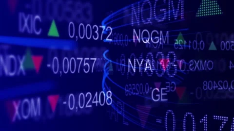 Stock Market Ticker Loop Background Stock Footage 248628864