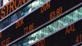 Stock market ticker Times Square New York City 4k or 4k+ Resolution