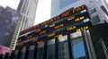 Stock market ticker Times Square New York City 4k or 4k+ Resolution