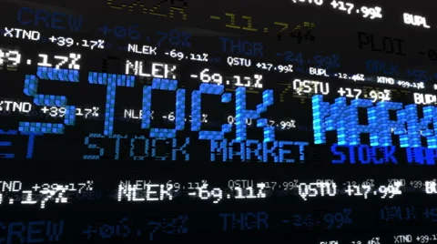 Stock Market Tickers. Loopable. Stock Footage 56070781