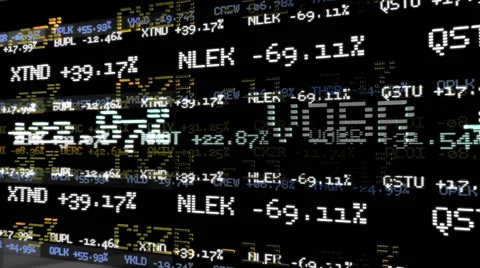 Stock Market Tickers. Loopable. 動画素材 56070785