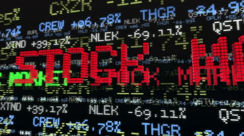 Stock Market Tickers. Loopable. 動画素材 56070802