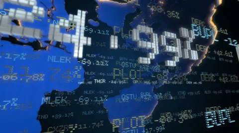 Stock Market Tickers. Loopable. Stock Footage 56070844