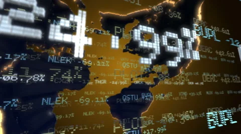 Stock Market Tickers. Loopable. 動画素材 56070845