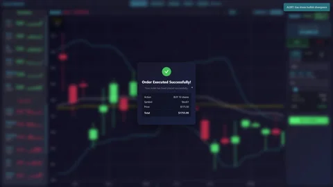 Stock Market Trader Online Software Screen Stock Footage 329299902