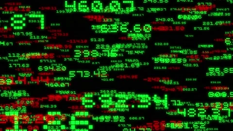 Stock Market Trading Data (Loopable) Stock Footage 165522674