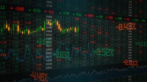 Stock market -v.01 Loop HD Stockbeeldmateriaal 149097356