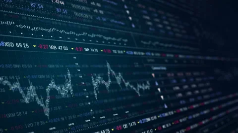 Stock market.HUD user interface.Business and finance technological screen. Stock Footage 128520920