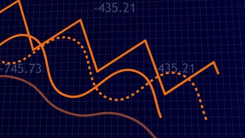 Stock markets down dynamic chart on dynamic Business Down 4k video. Vídeo Stock 134362201