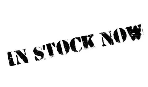 In Stock Now rubber stamp Illustrazione stock