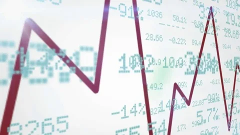 Stock numbers   graphics   Left Side   White Stock Footage 72169031