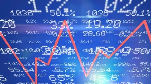 Stock numbers   graphics   Upper Side   blue Stock Footage 72169183