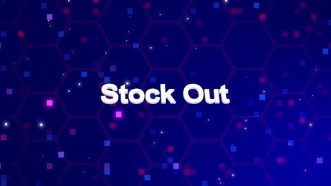 Stock out text animation with background Stock Footage 260209786