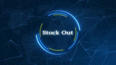 Stock Out Text Effect Technology Background Stock Footage 262598777