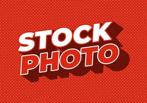 Stock photo. Text effect in 3D style with modern colors Stock Illustration