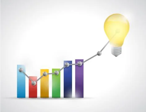 Stock prices graph going up. illustration design イラスト素材