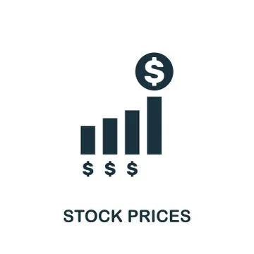 Stock Prices icon. Creative element design from stock market icons collection Stock Illustration