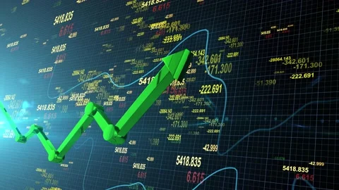 Stock Prices Spiking Up 스톡 동영상 158951808