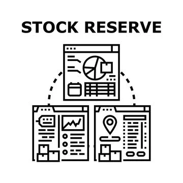 Stock reserve managing process with warehouse logistics and inventory control 库存插图