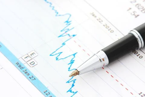 Stock Share Market Plot Stock Photos
