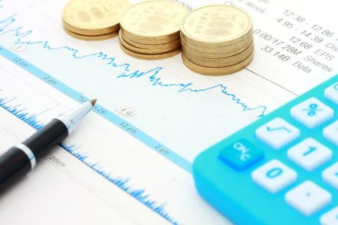 Stock Share Market Plot Stock Photos