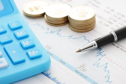 Stock Share Market Plot Stock Photos