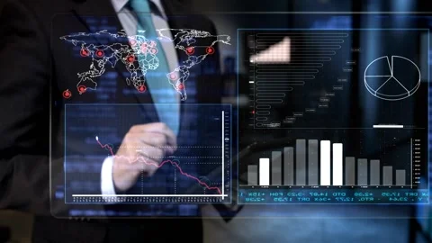 Stock Shares data Stock-Footage 200143134