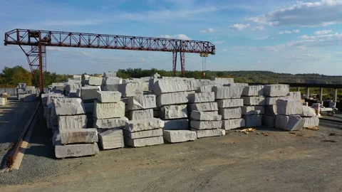 Stock of stone at the base under the open sky Stock Footage 140639884