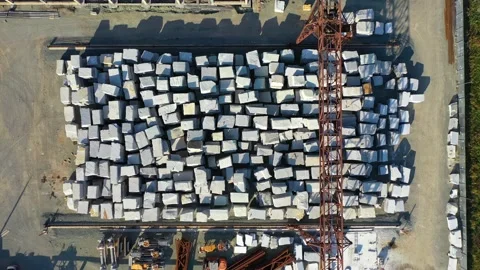 Stock of stone at the base under the open sky Stock Footage 140959147