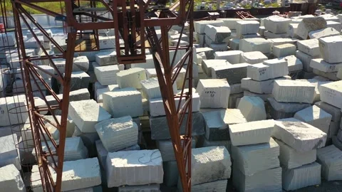 Stock of stone at the base under the open sky Stock Footage 140959833