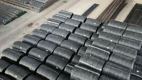 Stock stored rods Stock Footage 72765942