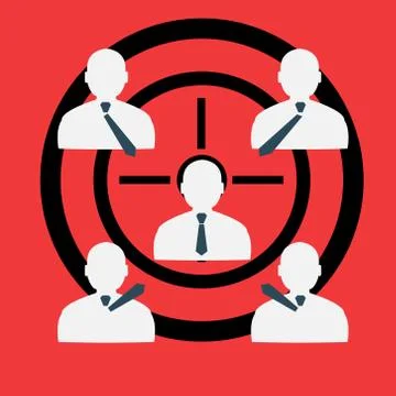Stock target in the form of man Stock Illustration