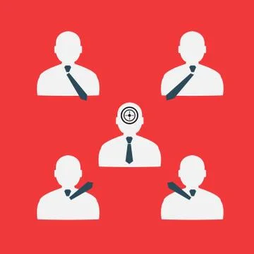 Stock target in the form of man Stock Illustration