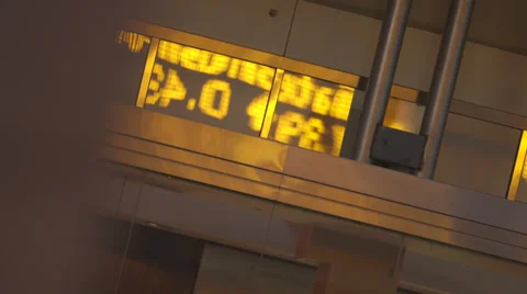 Stock Ticker reflection - Abstract Video stock 35301229