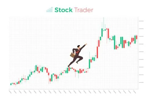 Stock trader exchange Stock Illustration