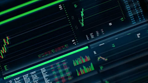 Stock trading application/software interface Stock Footage 93507771
