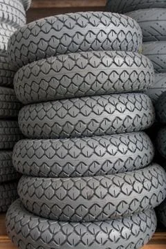 Stock of tyres Stock Photos